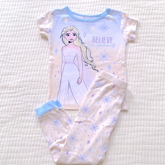 Disney Frozen II toddler pajamas. Set of two. Size is 3T. Soft and lightweight. - Picture 4 of 6